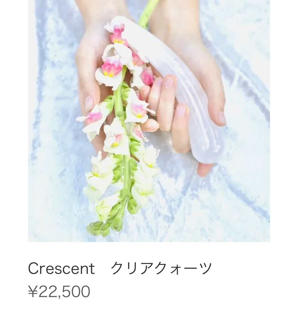 【Crescent Moon】 クリアクォーツ